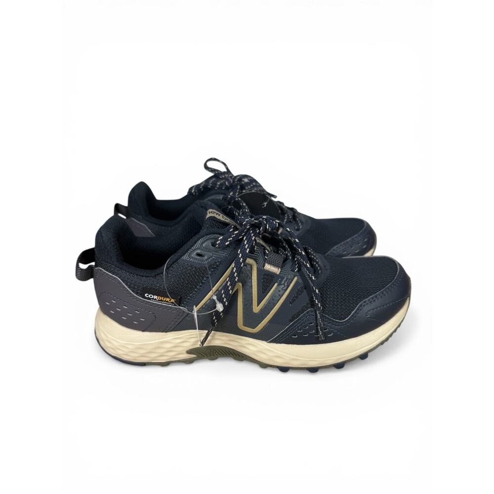 Size-6.5W New Balance 410v8 Trail Running Shoes Black Cordura Comfort Men’s